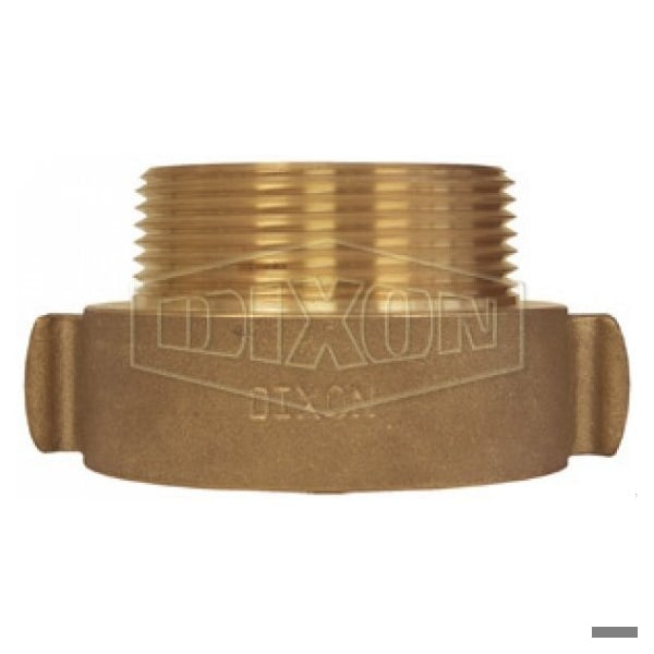 Rocker Lug Hydrant Adapter, 1-1/2 in, Female NST NH x MNPSH, Brass, Domestic